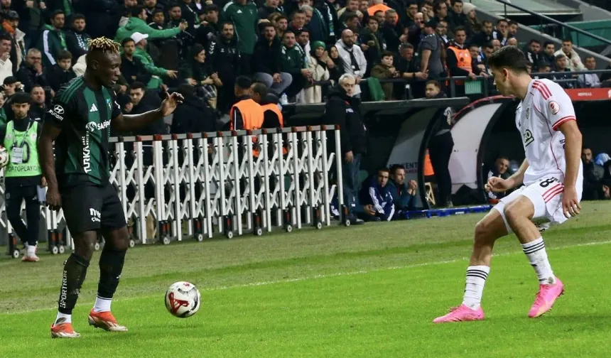 Beşiktaş deplasmanda takıldı: Kocaelispor ile 1-1 berabere kaldı
