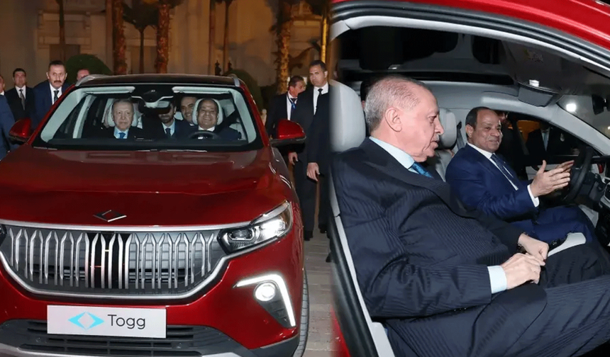 Erdoğan, Mısır Cumhurbaşkanı Sisi'ye Togg hediye etti