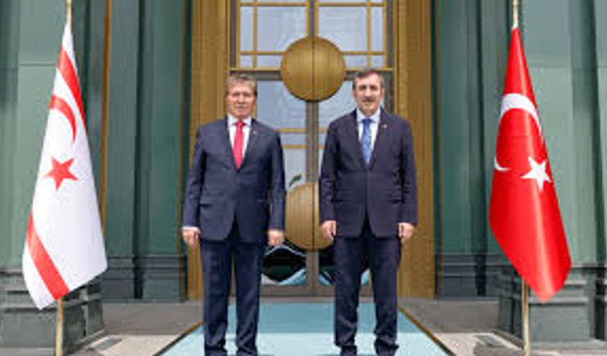 Başbakan Üstel, Türkiye Cumhurbaşkanı Yardımcısı Yılmaz ile biraraya geldi