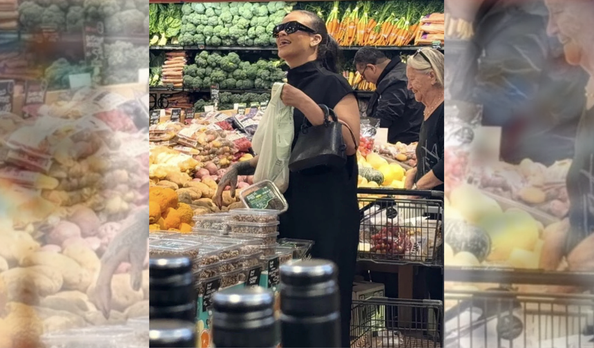 Rihanna markette! Görenler şoke oldu