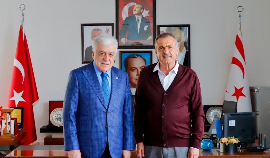 Türkiye ve KKTC Dostluk Grubu heyetinden Gazimağusa Belediyesi Başkanı Uluçay’a ziyaret