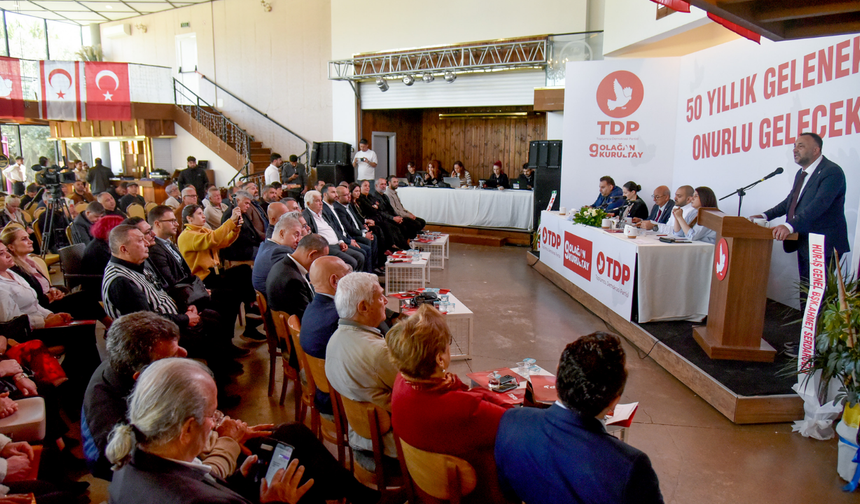 TDP Kurultayında Zeki Çeler Yeniden Başkan Seçildi