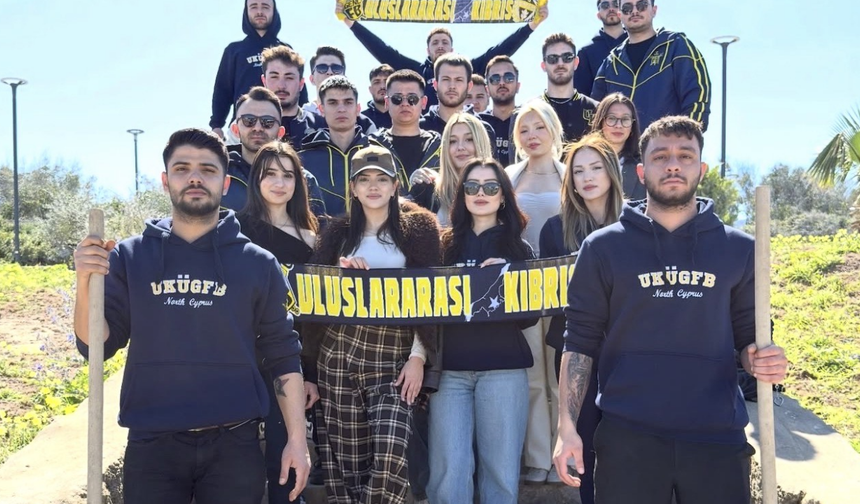 KKTC Fenerbahçeliler Derneği, Şampiyon Melekler Hatıra Ormanı’na fidan dikti