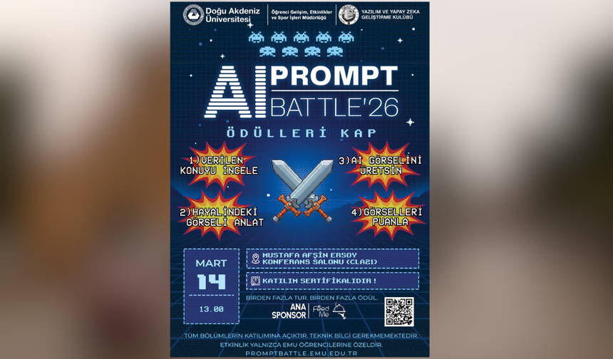 DAÜ’de “AI Prompt Battle” etkinliği düzenlenecek