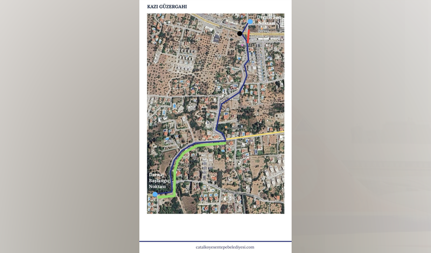 Çatalköy-Esentepe Belediyesi asfalt yol yenileme çalışmasını tamamlandı