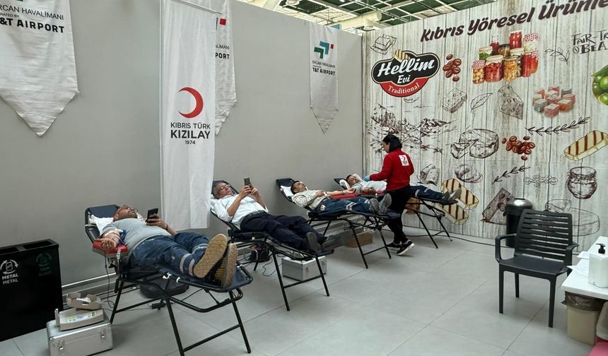 “Bir damla kan, bir ömür umut” kan bağışı kampanyası yoğun ilgi gördü