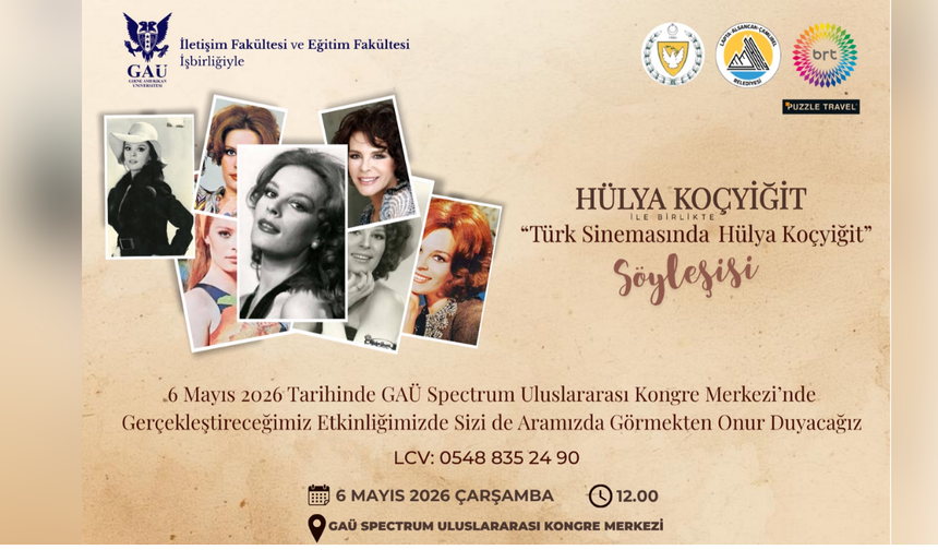 Hülya Koçyiğit, GAÜ’de söyleşiye katılacak