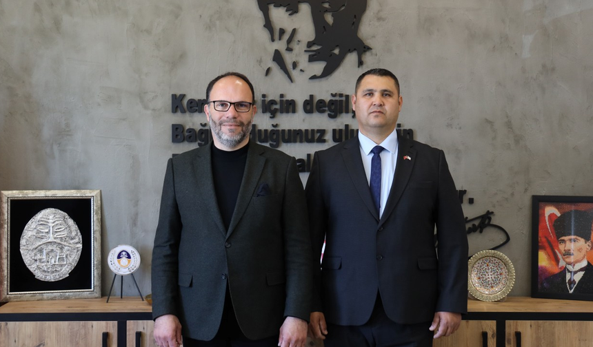 Sadıkoğlu, SSTB İskele Bölge Müdürlüğü görevine atanan Balcı’yı kabul etti