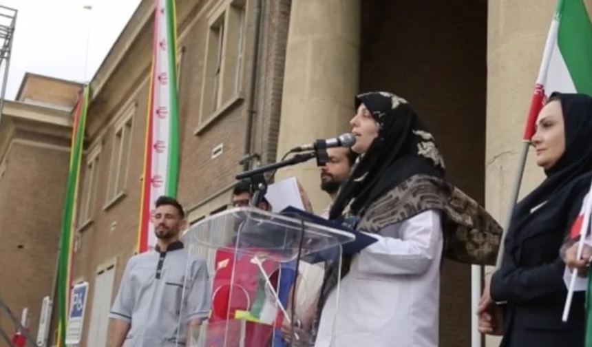 Tahran'da sağlık çalışanları ABD ve İsrail'in hastaneleri hedef almasını protesto etti