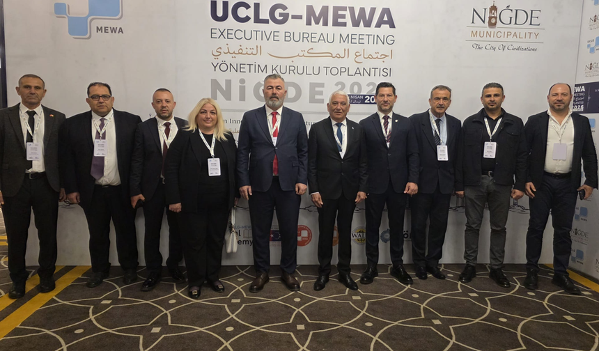 Kıbrıs Türk Belediyeler Birliği heyeti UCLG-MEWA Yönetim Kurulu toplantısına katıldı