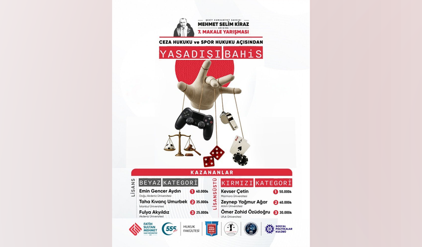 DAÜ ÖĞRENCİSİNDEN ULUSAL DÜZEYDE AKADEMİK BAŞARI: ŞEHİT SAVCI KİRAZ ANISINA DÜZENLENEN YARIŞMADA BİRİNCİLİK