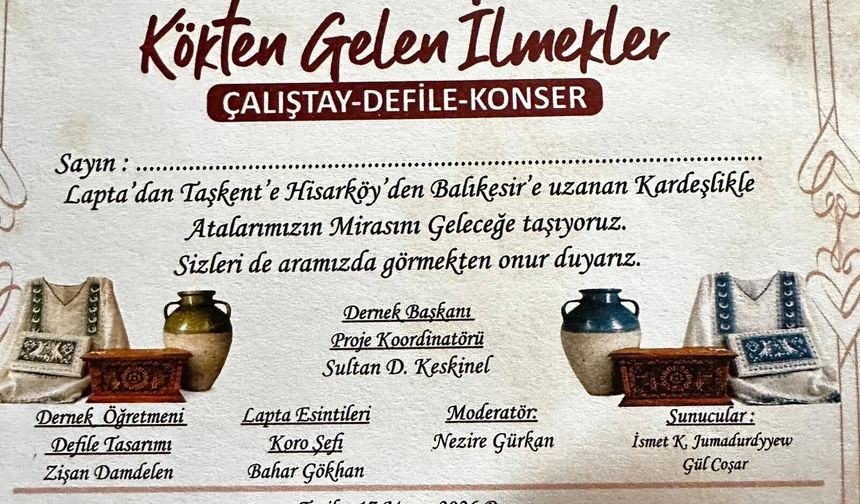 “Kökten Gelen İlmekler” etkinliği düzenleniyor