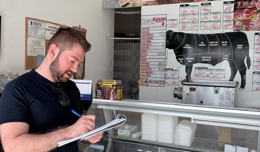 Veteriner Dairesi kasapları denetledi… 35 kilogram et ve et ürünü imha edildi