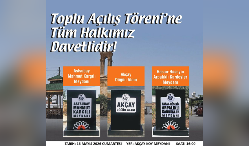 Akçay’da yarın üç meydanın açılışı yapılacak