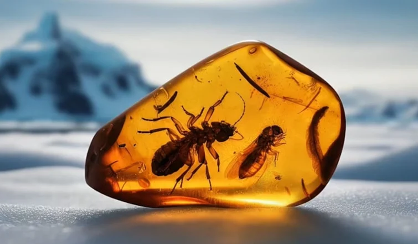 Antarktika'dan çıkan kehribar şoke etti!