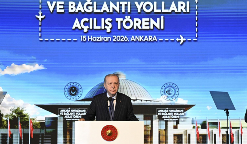 Türkiye Cumhuriyeti Cumhurbaşkanı Erdoğan, "Ankara Havalimanı ve Bağlantı Yolları Açılış Töreni"nde konuştu