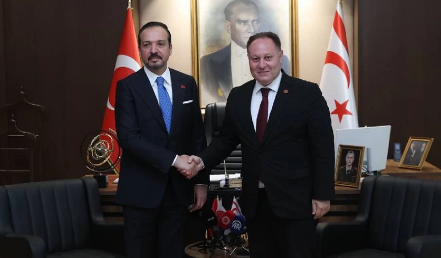 Ziya Öztürkler, Kürşad Zorlu'yu kabul etti: Kıbrıs Türk halkının haklı davasını anlatmaya devam edeceğiz