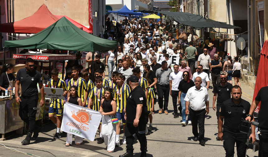 Lefke'de Ceviz Festivali yapıldı