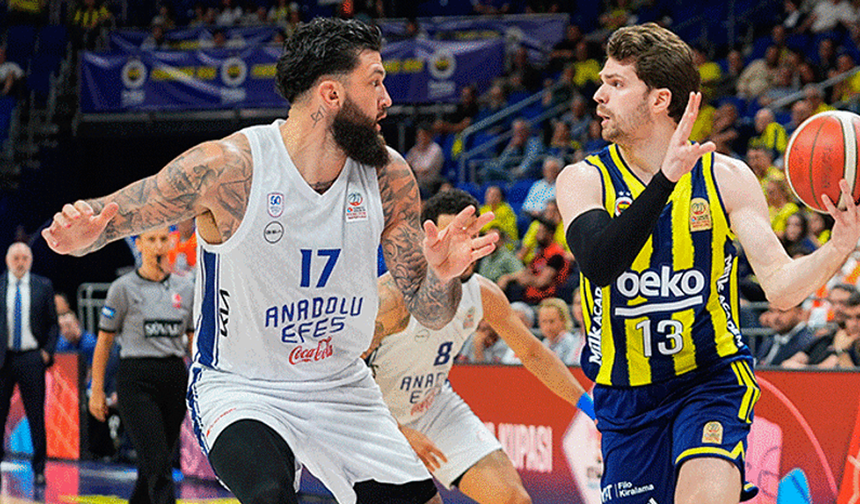 Fenerbahçe, yarı final serisi ilk maçında Anadolu Efes'i geriden gelerek mağlup etti!