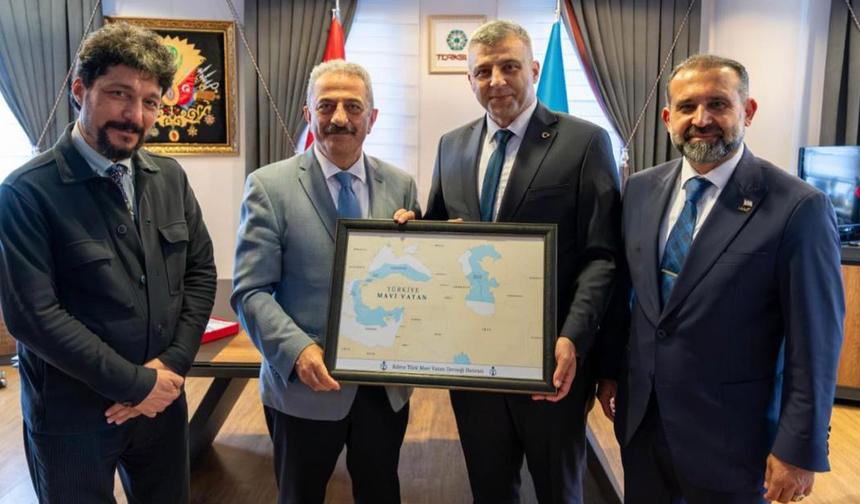 Kıbrıs Türk Mavi Vatan Derneği Ankara’da temaslarda bulundu