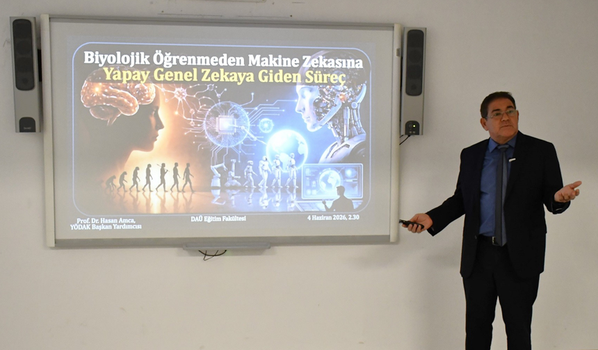 DAÜ’de “Biyolojik Öğrenmeden Makine Zekâsına: Yapay Genel Zekâya Giden Rota” başlıklı seminer düzenledi