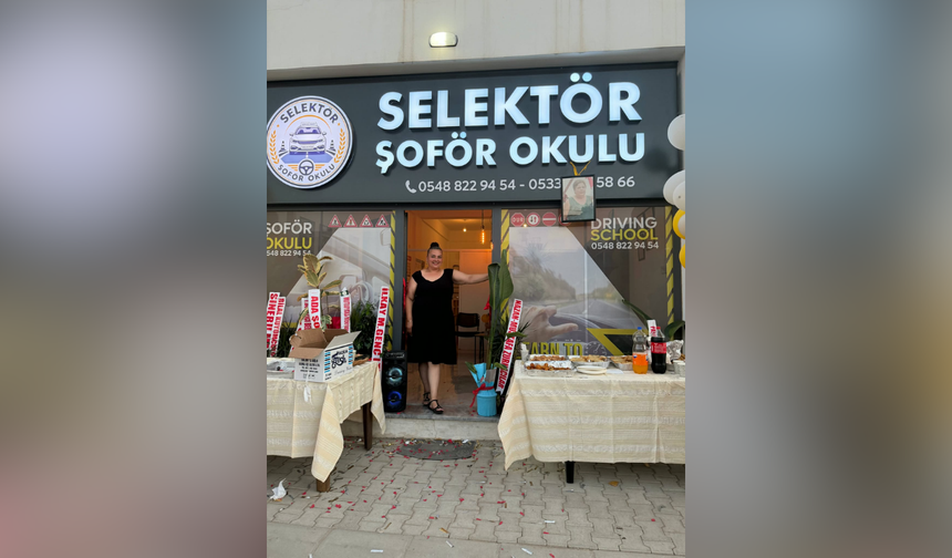 Babasının desteğiyle hayalini gerçekleştirdi: Selektör Şoför Okulu açıldı
