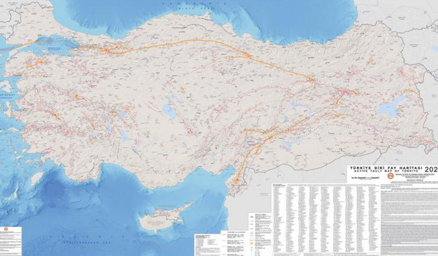 Türkiye’nin diri fay haritası 13 yıl sonra güncellendi