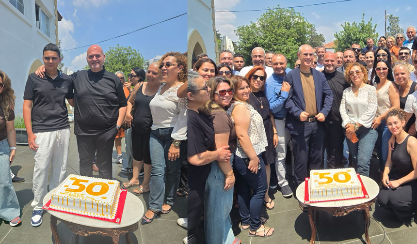 UBP Gazimağusa İlçe Başkanı Nahit Öncü’ye Sürpriz Doğum Günü Kutlaması