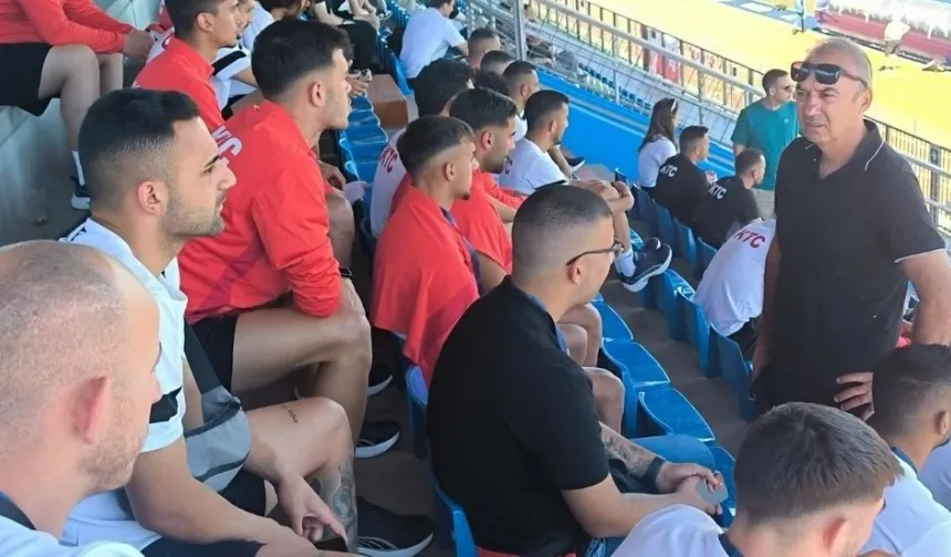 Futbol Federasyonu Başkanı Sertoğlu, İtalya’da KKTC A Milli Takım’a destek verdi