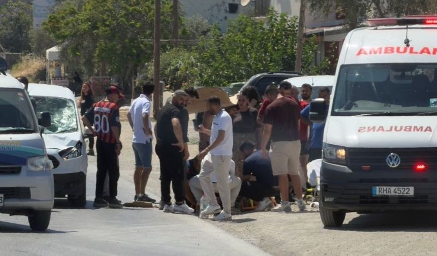 Çatalköy'de bir araç yayaya çarptı