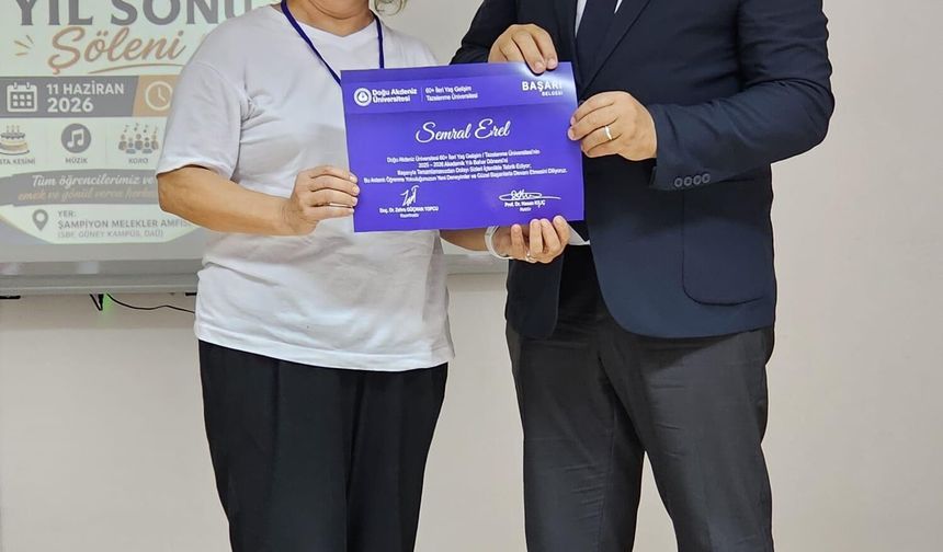 DAÜ 60+ tazelenme üniversitesi ilk yılını şölenle tamamladı