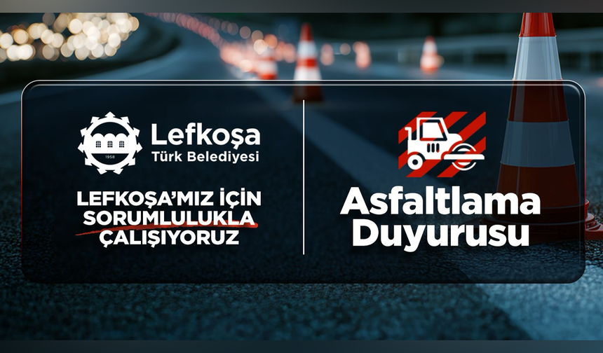 Bedrettin Demirel Caddesi Asfaltlama Duyurusu