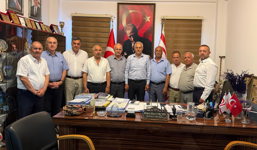 Tatlısu Belediye Başkanı Orçan, Belediye Başkanları Derneği heyetini kabul etti