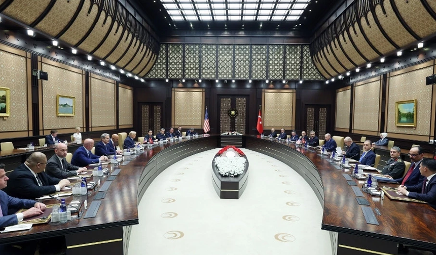Recep Tayyip Erdoğan ile Donald Trump heyetler arası görüşmeye başkanlık etti