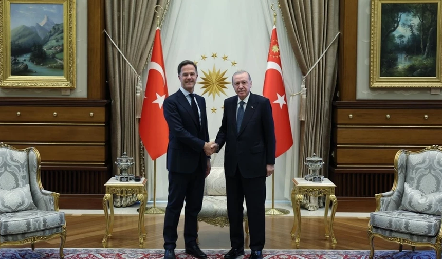 Recep Tayyip Erdoğan, Mark Rutte ile Ankara'da görüştü