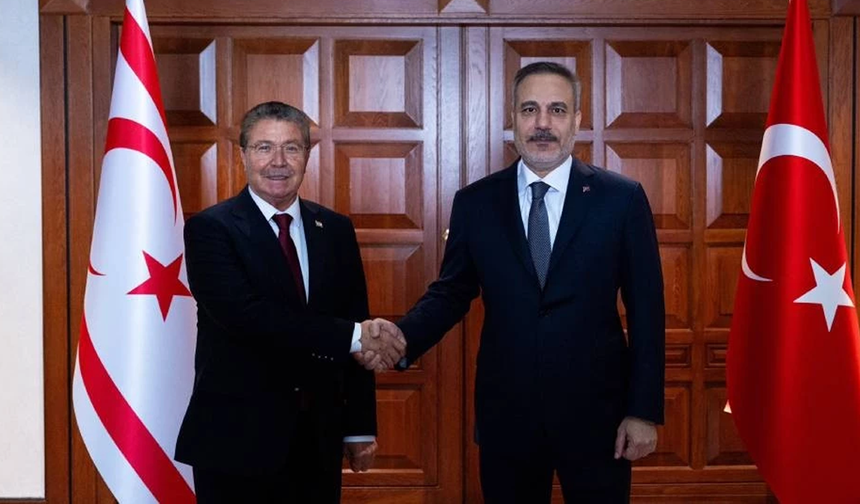 Başbakan Ünal Üstel, Hakan Fidan ile Ankara'da görüştü