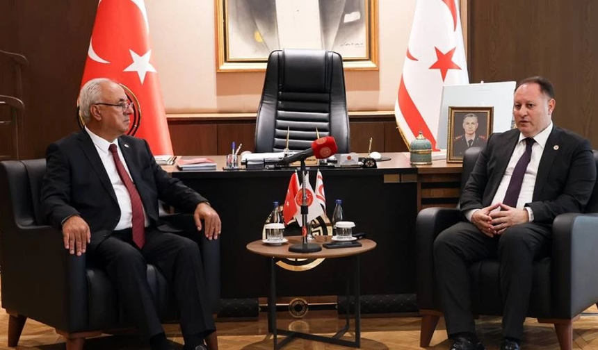 Öztürkler, DSP Genel Başkanı Aksakal’ı kabul etti