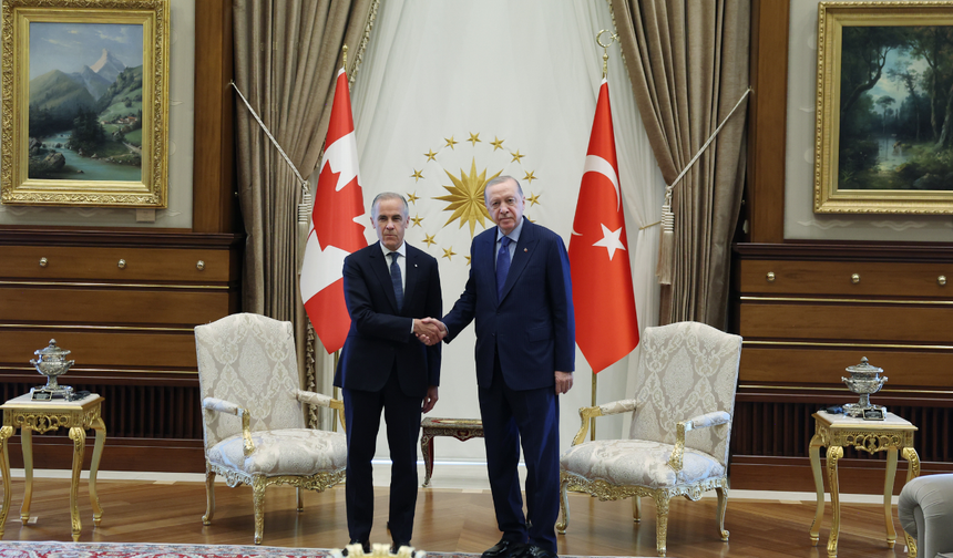 Türkiye Cumhurbaşkanı Erdoğan, Kanada Başbakanı Carney'i kabul etti