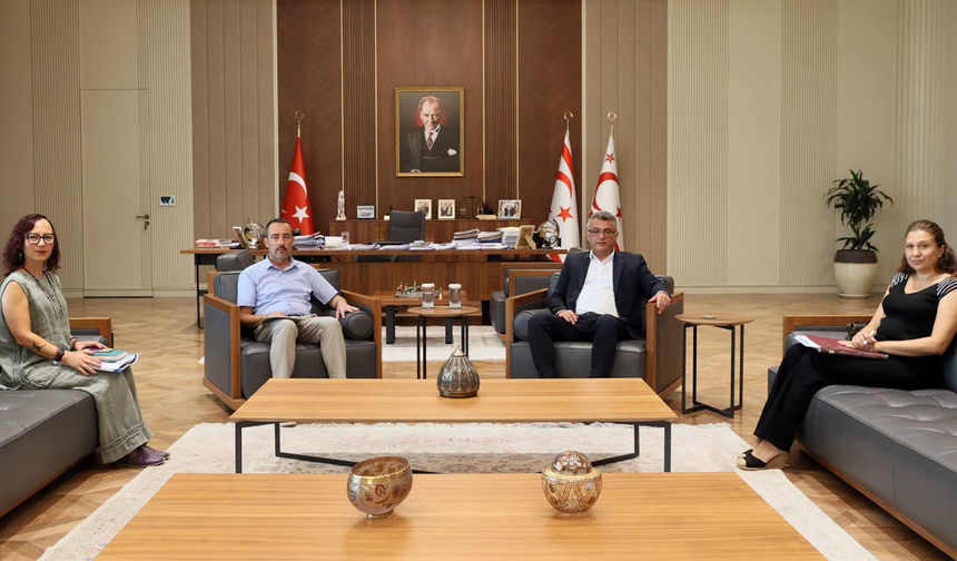 HAKSEN, Cumhurbaşkanı Erhürman’ı ziyaret etti