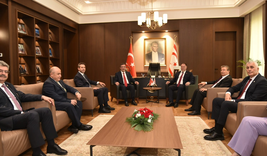 Cumhurbaşkanı Yardımcısı Yılmaz, Cumhuriyet Meclisi Başkanı Öztürkler’i ziyaret etti