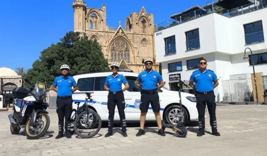 Turizm polisi uygulaması Gazimağusa'da da başladı