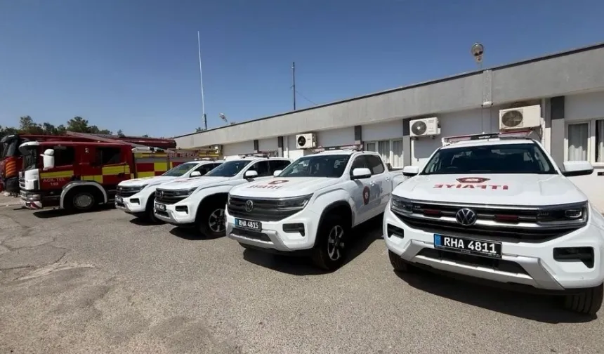 İtfaiye filosu 7 yeni araçla güçlendirildi