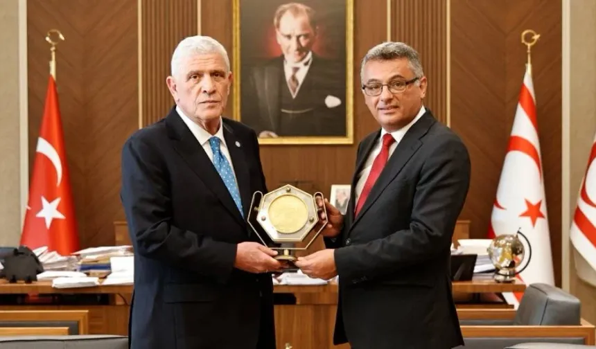 Erhürman, İYİ Parti Genel Başkanı Dervişoğlu ve beraberindeki heyeti kabul etti