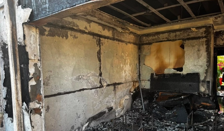 Gönyeli’de balkonda unutulan çakmak yangına neden oldu