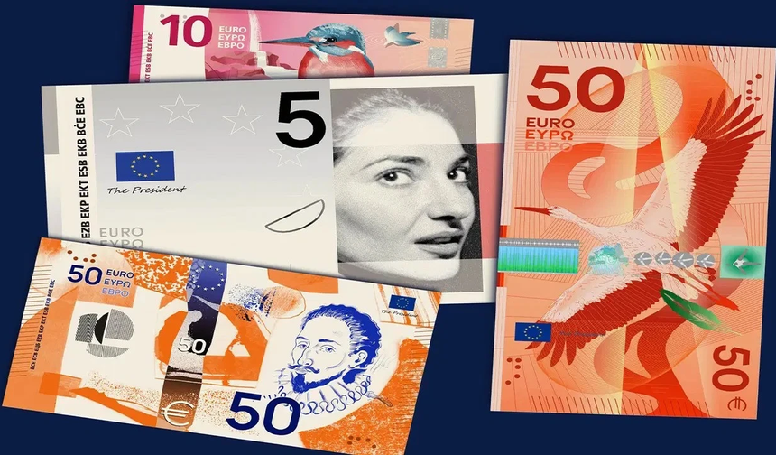 Euro banknotları yeniden tasarlanıyor
