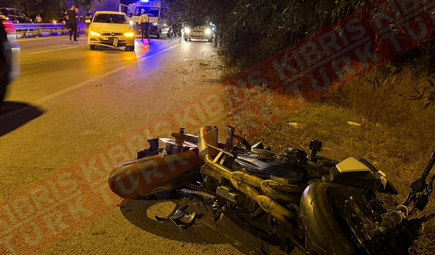 Girne-Lefkoşa ana yolunda feci kaza: Motosiklet sürücüsü hayatını kaybetti!