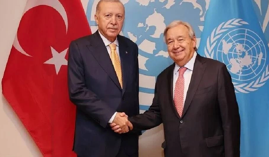 Erdoğan, BM Genel Sekreteri Guterres ile görüştü