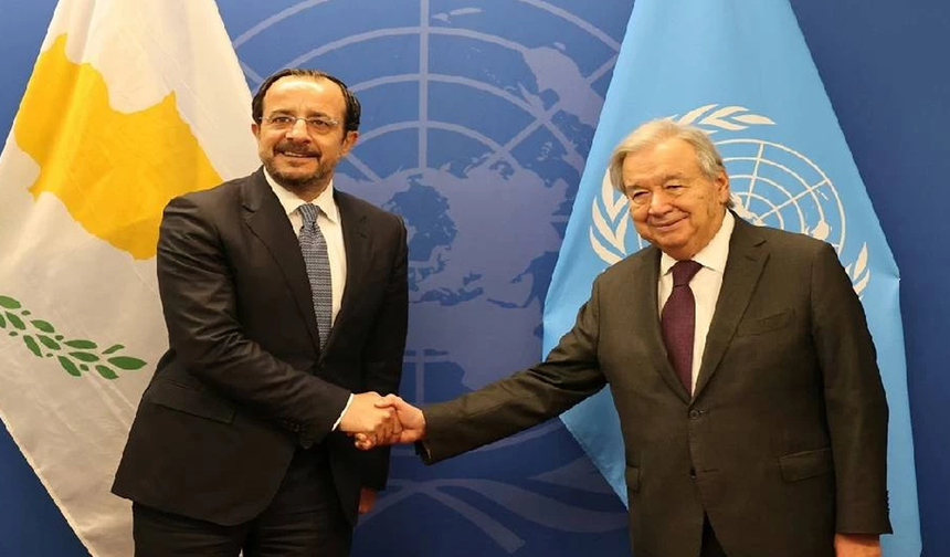 Hristodulidis, Guterres ile görüştü: Yeni fikirlerimiz olumlu karşılandı