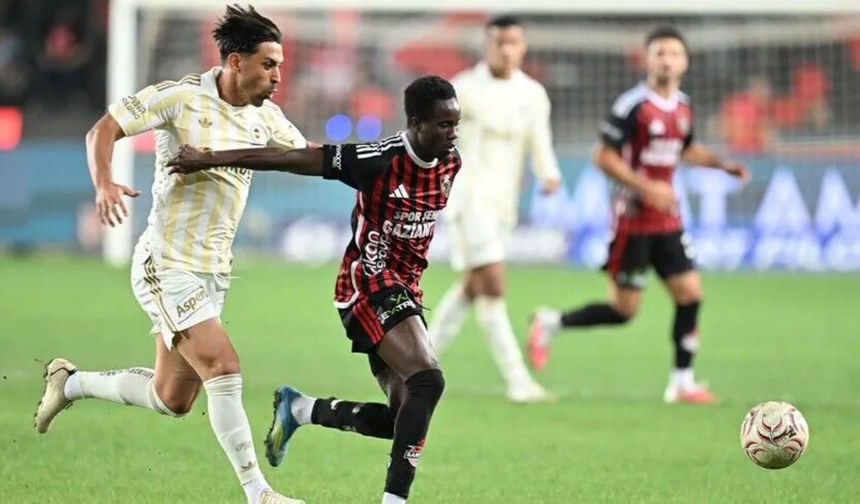 Gaziantep FK, Fenerbahçe karşısında 9 maç sonra puan aldı