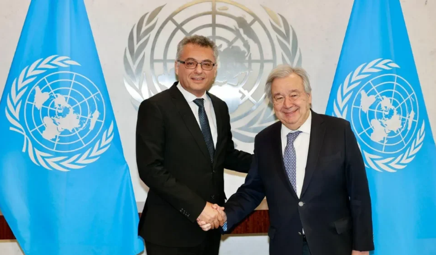Cumhurbaşkanı Erhürman ile BM Genel Sekreteri Guterres’in görüşmesi başladı